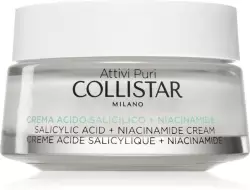 Collistar Attivi Puri Salicylic Acid + Niacinamide crema limpiadora con efecto calmante con ácido salicílico 50 ml
