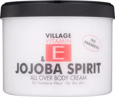 Village Vitamin E Jojoba Spirit crema corporal sin parabenos 500 ml